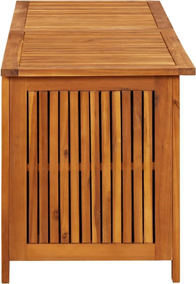 Tömör Akácfa Kerti Tárolóláda 150 X 50 X 58 Cm