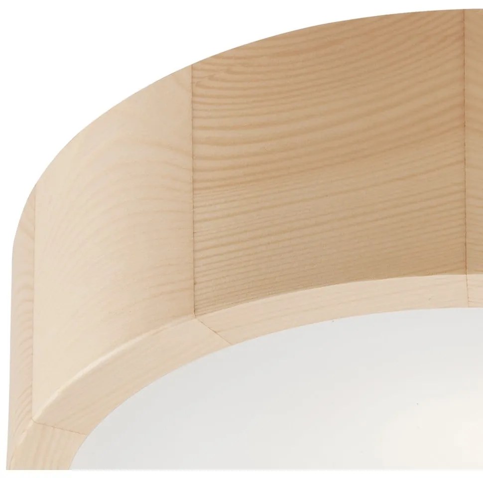 Világosbarna mennyezeti lámpa üveg búrával ø 27 cm Eveline – LAMKUR