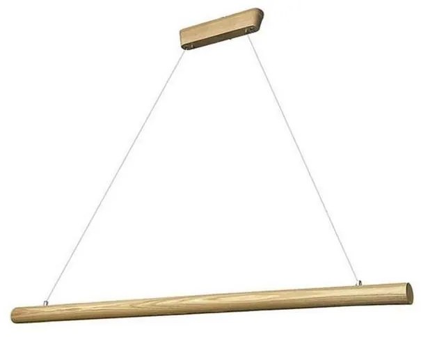 LED Csillár zsinóron LED/26W/230V 4000K 150 cm kőris/tömör fa