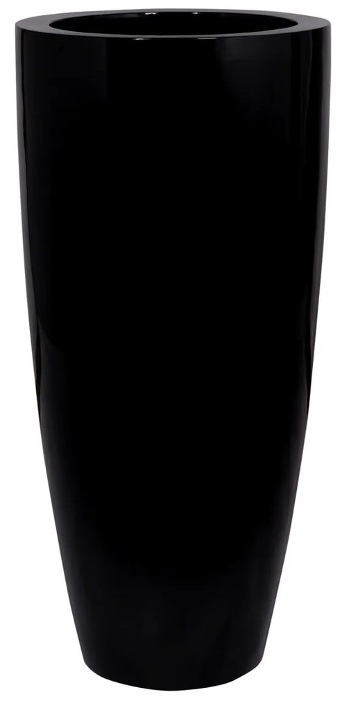 Dax virágcserép, fekete színű, többféle méretben - Pottery Pots méret: XL - 100 cm, ⌀ 47 cm