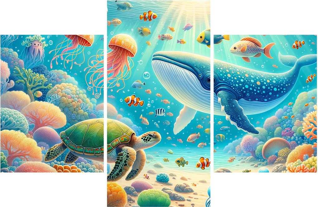 Kép - A világ a víz alatt (90x60 cm)