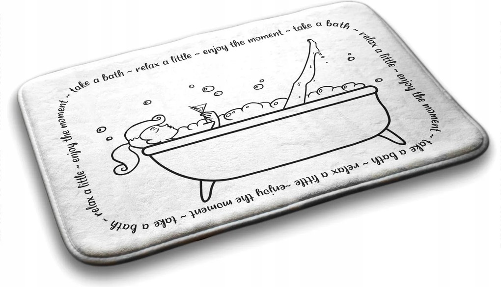 Fürdőszobaszőnyeg Női kád Relax 75x45