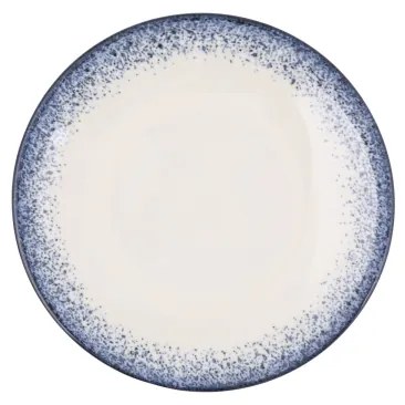 24 részes étkészlet fehér/kék/porcelán