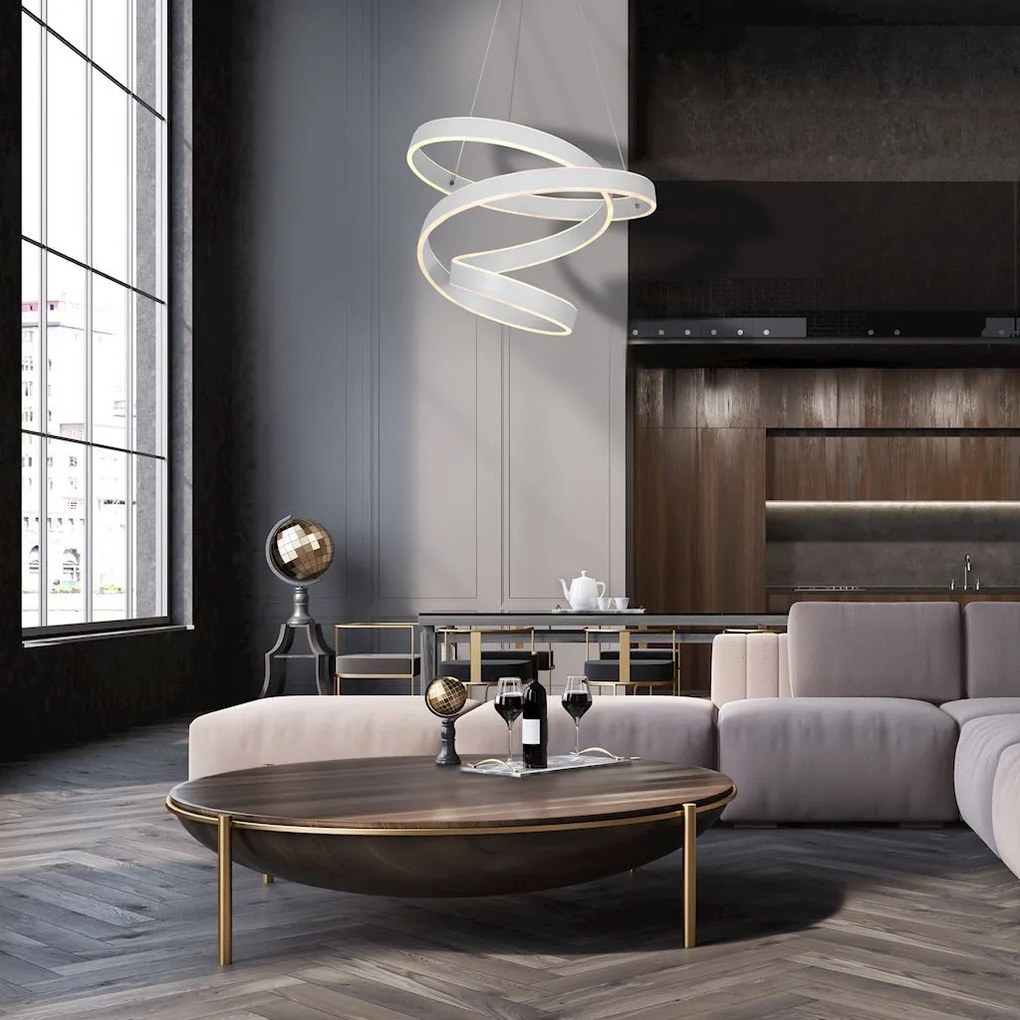 MILAGRO ML5492 ANDROMEDA Modern Led Függesztett Lámpa Fehér LED IP20