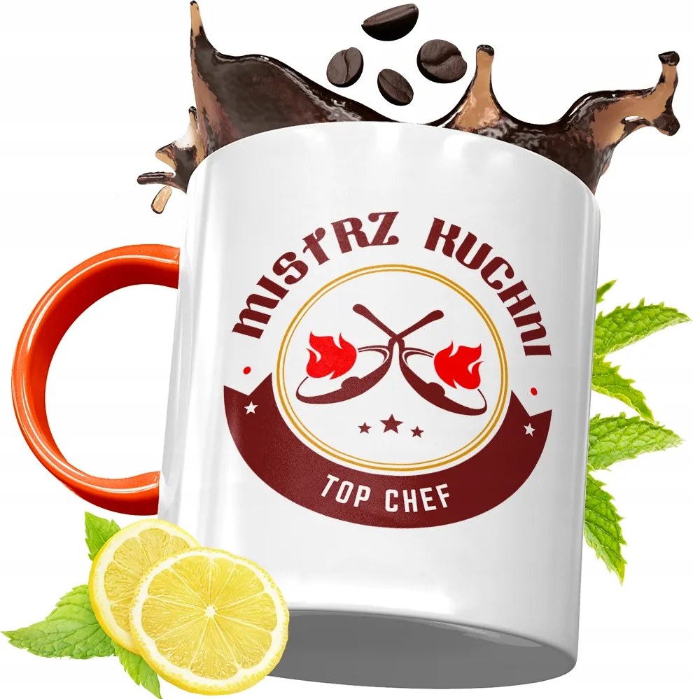 Narancssárga Bögre Szakácsnak Tökéletes Ajándék fényképes nyomtatással