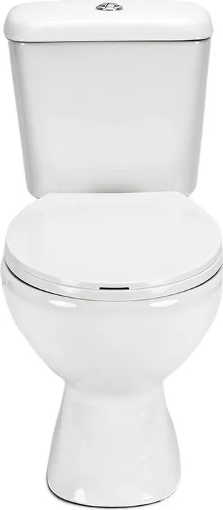 Alsó kifolyású monoblokkos WC soft close ülőkével felújításhoz és családi házakba – Leziter Cleano