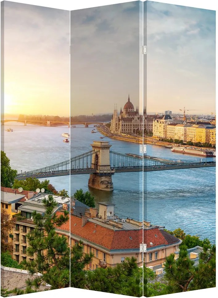 Paraván - Budapest folyóval (126x170 cm)