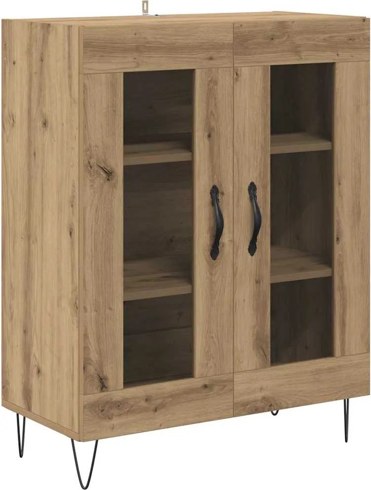 vidaXL Széf Artisan tölgy 69,5 x 34 x 90 cm Faanyag