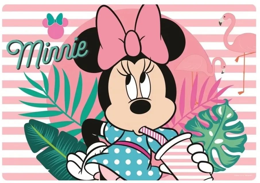 Disney Minnie tányéralátét flamingo