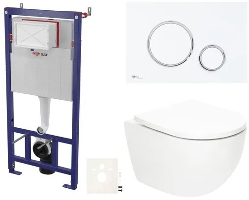 Fali WC szett SAT Fusion előtétfalas szereléshez SIKOSSTORFU76
