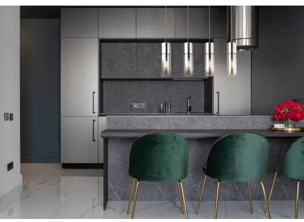 GLOBO 21000-4HN - Csillár zsinóron ANNIKA 4xE27/25W/230V króm