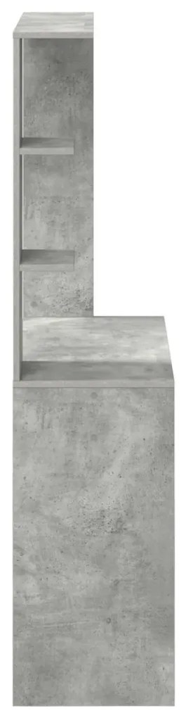 Beton szürke számítógépes asztal Beton szürke Mérnöki fa Közepes