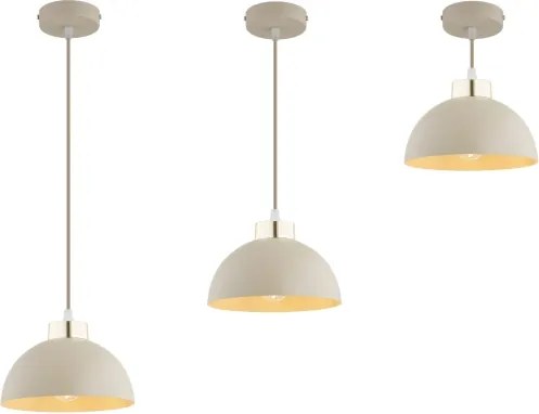 BRILAGI - Zsinóros csillár MOON 1xE27/60W/230V Ø 18 cm bézs/arany
