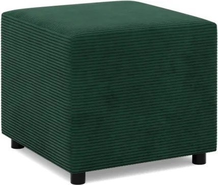 Zeus puff, kordbársony, 50x50, zöld