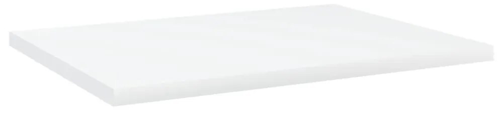 4 db fehér szerelt fa könyvespolc 40 x 30 x 1,5 cm