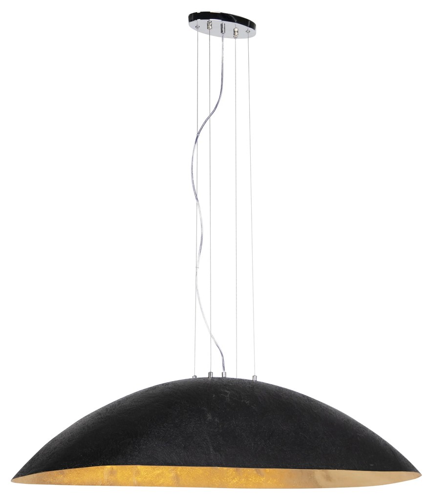 Ipari függőlámpa fekete arannyal 115 cm - Magna