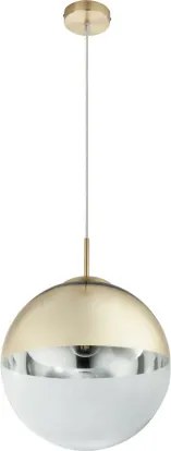 Globo 15857 Függeszték metál arany, üveg átlátszó,arany, ø: 300, Foglalat típusa:1xE27 60W 230V