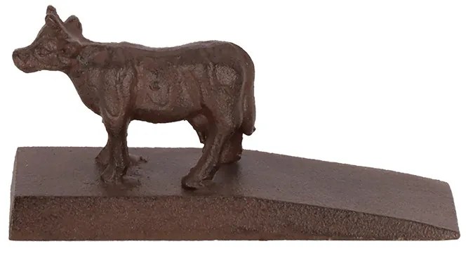 Öntöttvas ajtókitámasztó ék, bocis, 13 x 6 cm