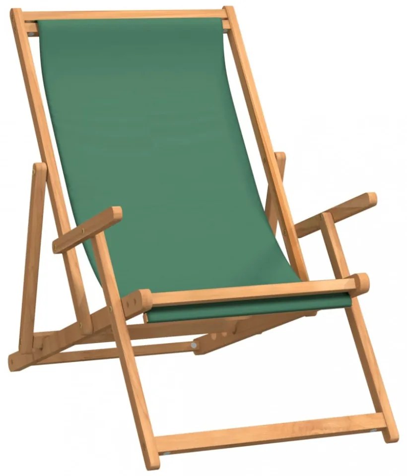 zöld tömör tíkfa összecsukható strandszék