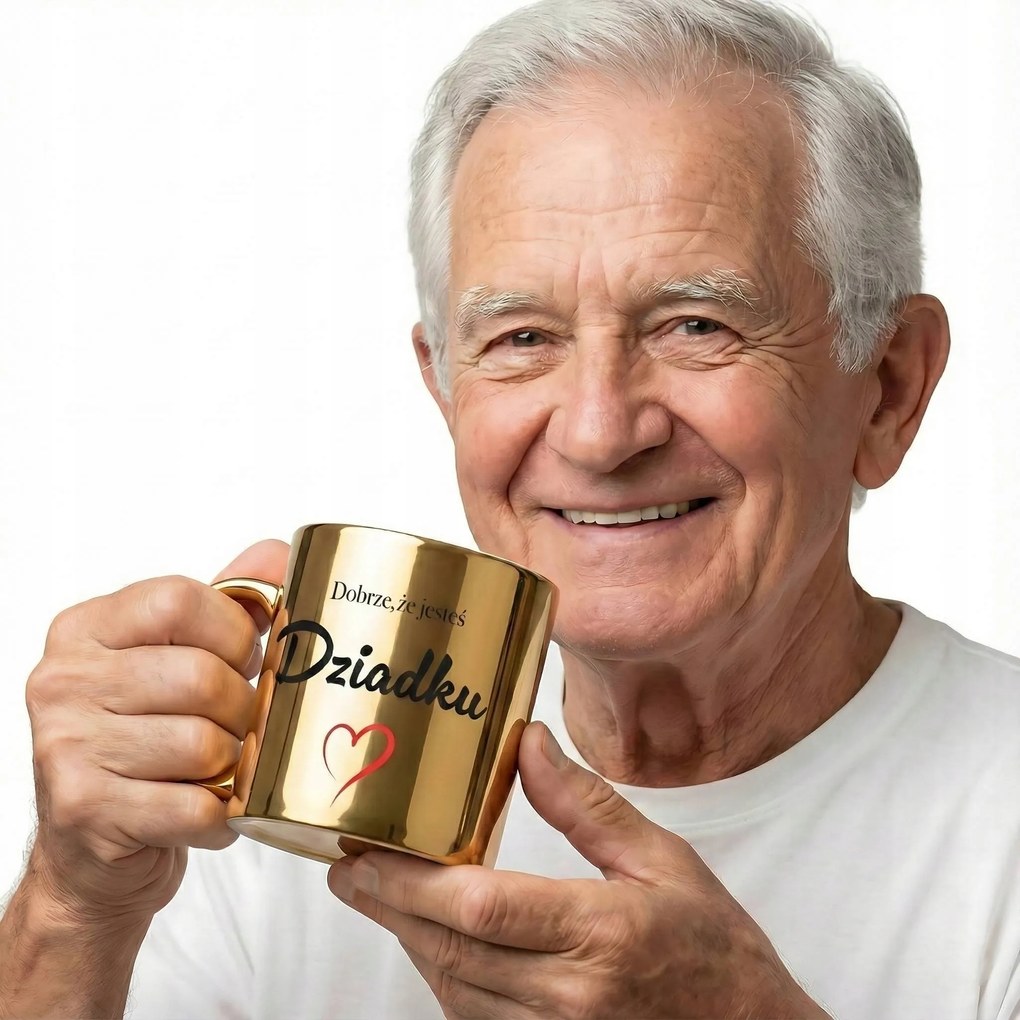 Nagypapa Bögre Karácsonyra Arany Kerámia Kávéscsésze Csillag 330 ml