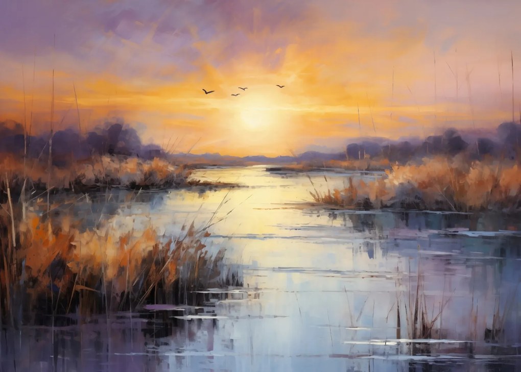 Poszter 70x50cm Nyugat a mocsarakban