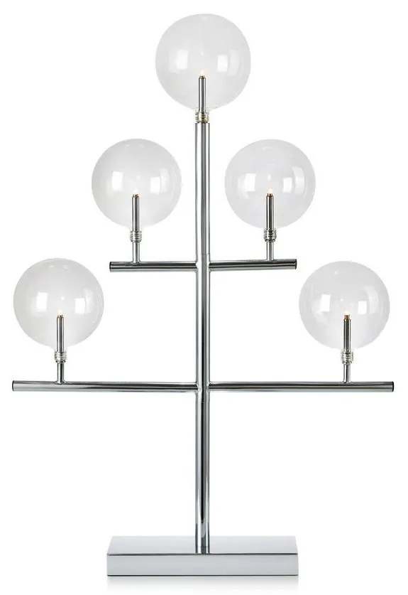 Markslöjd 704820 - Karácsonyi gyertyatartó MAESTRO 5xE5/0,8W/230/12V króm