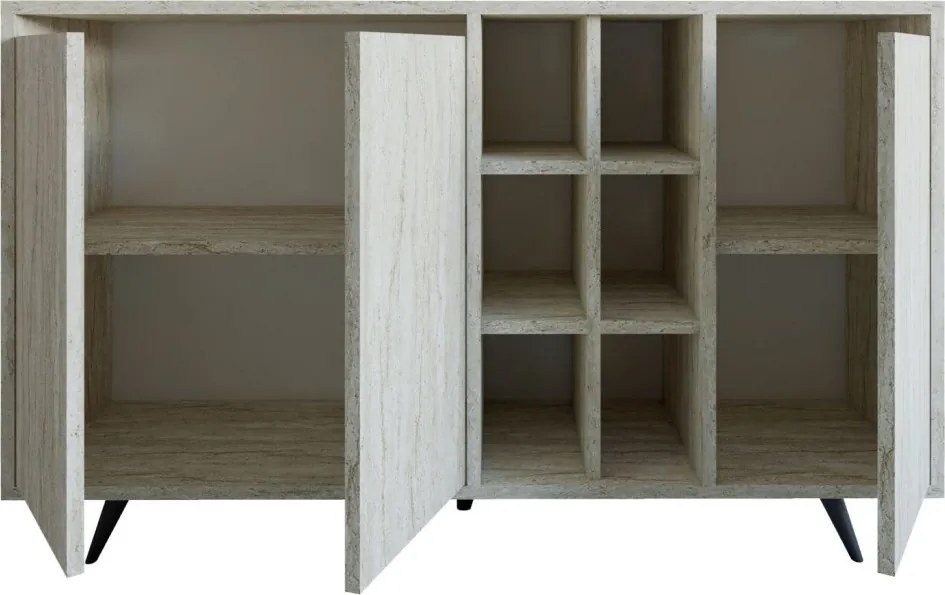 Seria komód, travertin, 140 cm