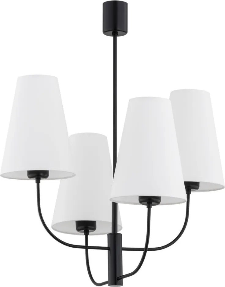 ARGON 1822 SAFIANO Modern Csillár Fehér, Fekete E27 IP20