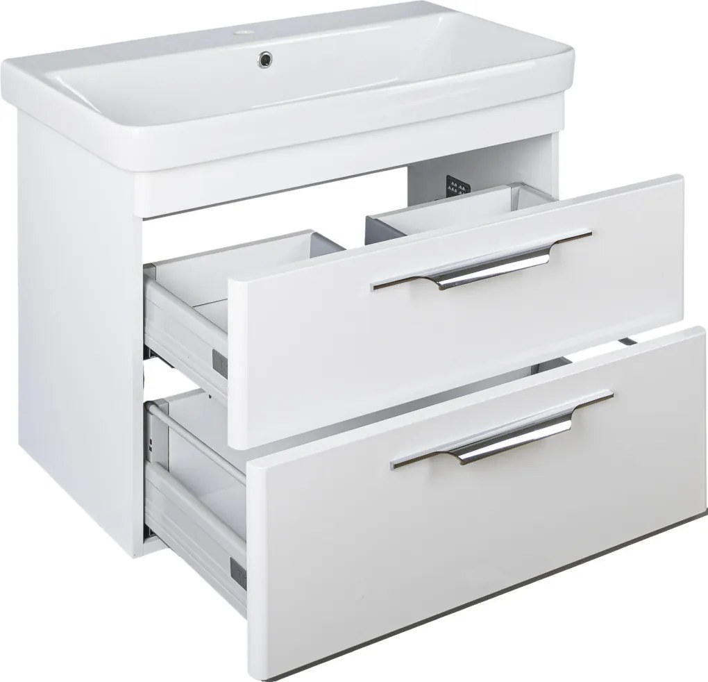 TMP LUX 80 fali fürdőszobabútor - Sanovit LUXURY - 11080 mosdóval - 80,5 x 46 cm