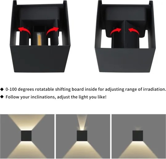 Immax 08510L - LED kültéri fali lámpatest DICE LED/6W/230V 3000K IP65