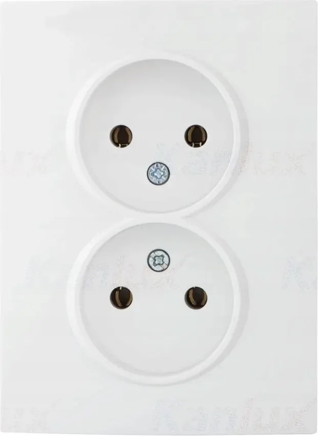 Logi dupla tápcsatlakozó aljzat fehér Kanlux