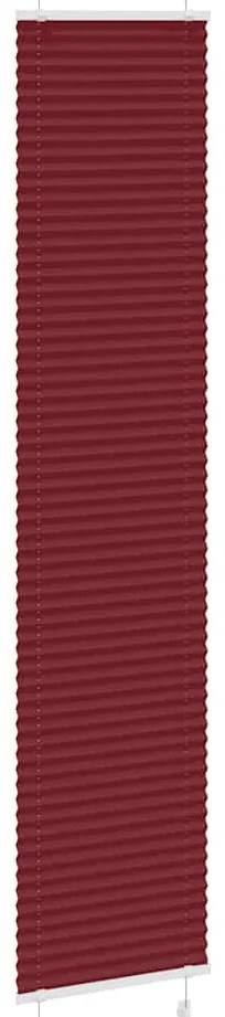 pliszírozott redőny Bordeaux piros 50x200 cm szövetszélesség