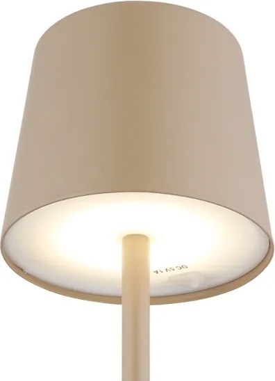 Globo 58482S-LED VAN. asztali lámpa 12W/5V 2200mAh IP44 krém, töltővel