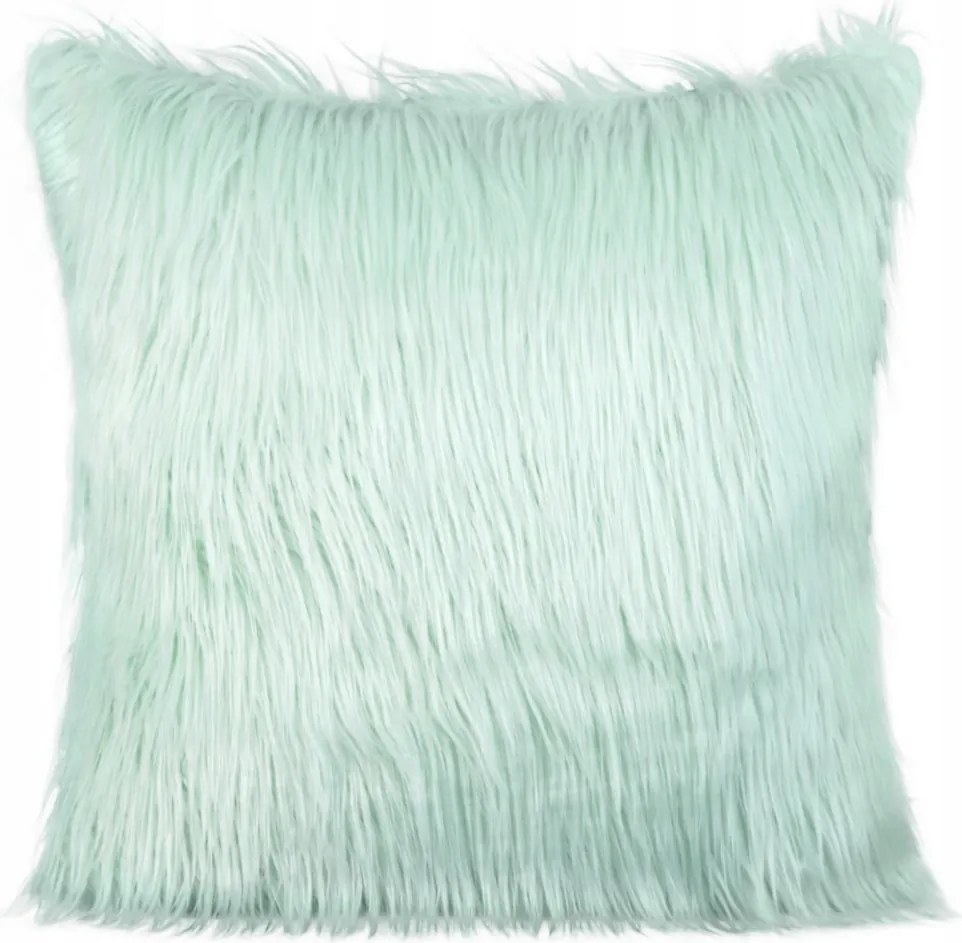 Párnahuzat 55x55 Szőrös világos menta