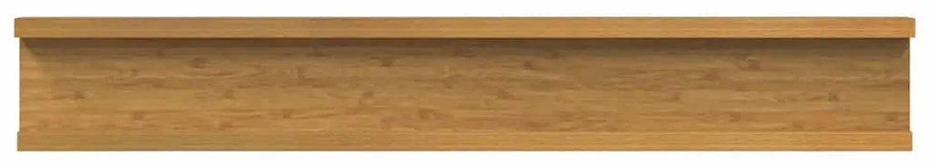 Falpolc polcokkal tárolóval 4 pcs Bézs 60 x 9 x 3 cm Faanyag