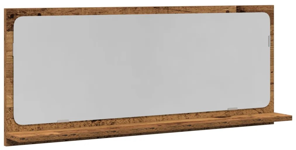 Fürdőszoba Tükör Régi Fa 90x10,5x37 cm Műszaki Fa