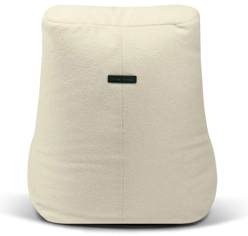 Krémszínű buklé babzsákfotel Tube – SLOWDOWN