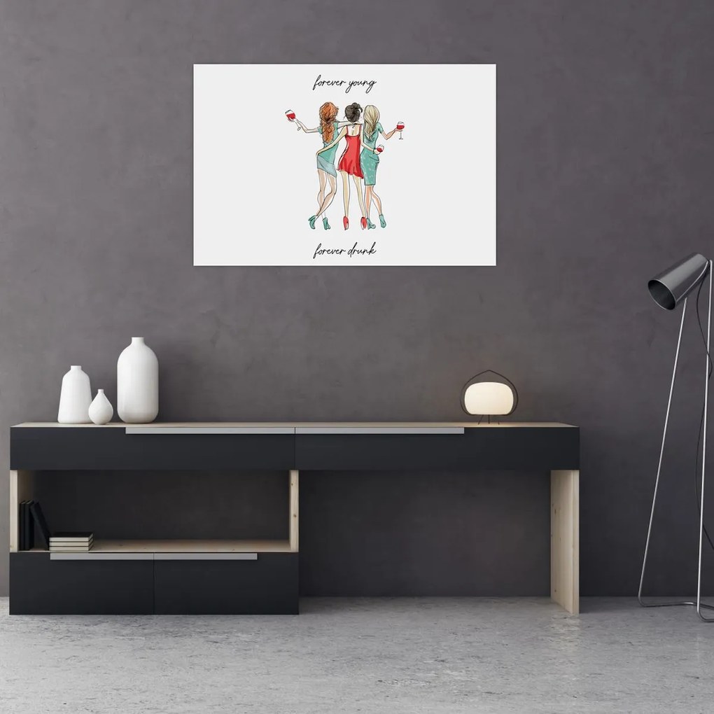 Kép - Örökké fiatal, örökké részeg (90x60 cm)
