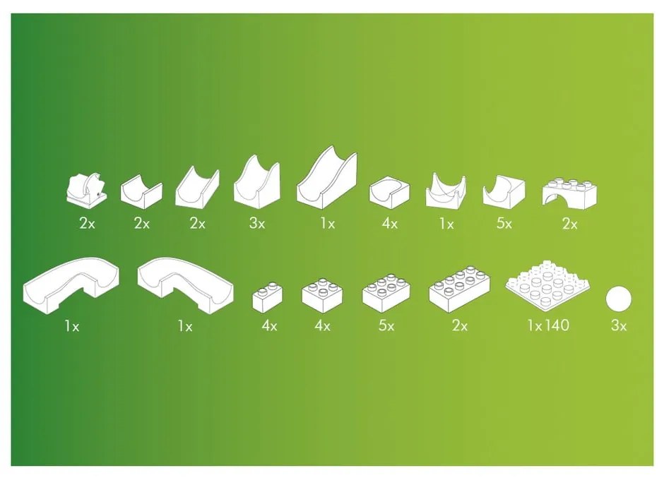 Golyópálya kiegészítő készlet - Hubelino