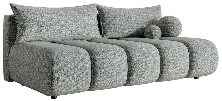 Háromszemélyes kanapé Didier mini (szürke + fekete) . 1100566