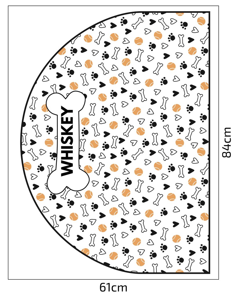 PIPPER. Védő textil falmatrica – Ív – Labdácskák Méret: 83x60cm, Indíték: név nélkül