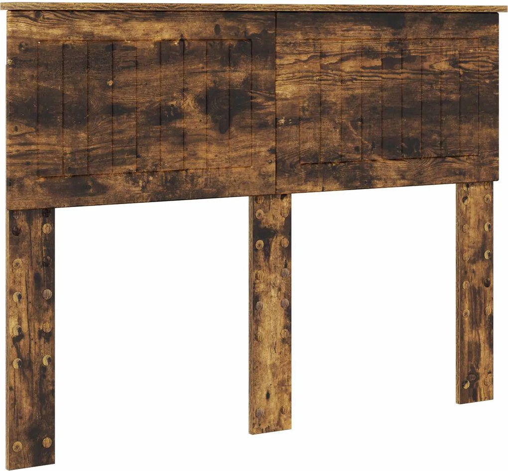 vidaXL Fejtámla Füstölt tölgy 120 cm Faanyag