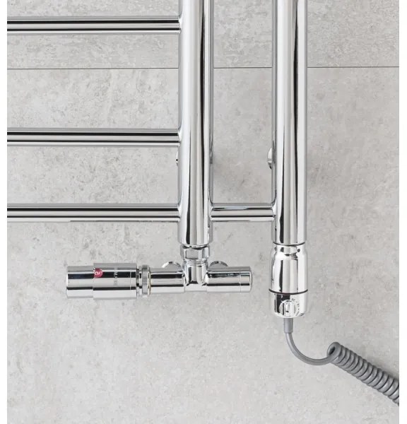 P.M.H. T2C-L - THEIA fürdőszobai törölközőszárító radiátor 352 W 154 cm balos/fényes króm