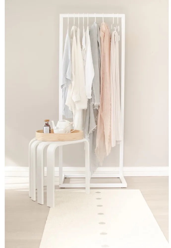 Bézs-krémszínű kültéri-beltéri szőnyeg 70x60 cm Peg Linen Vanilla – Pappelina