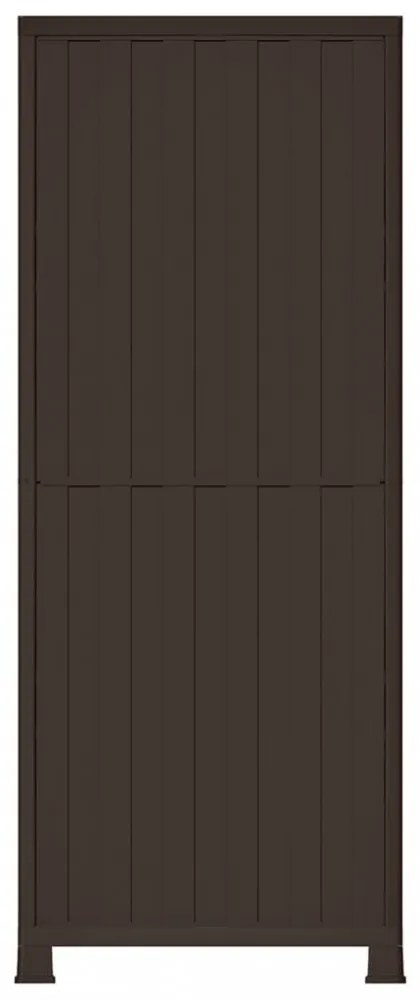 rattanstílusú műanyag szekrény 68 x 39 x 171,5 cm