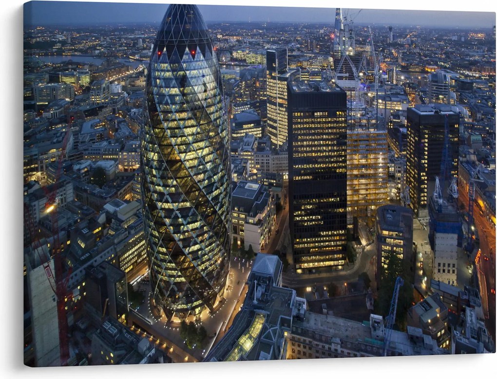 Kép - London esti panorámája (70x50 cm)