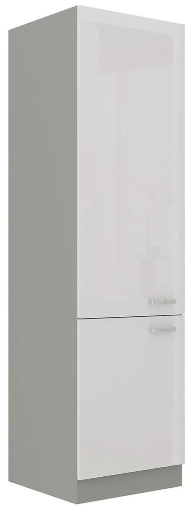 Konyhaszekrény 60 LO-210 2F Multi (szürke + fényes fehér). 1070652
