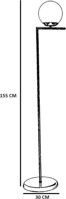 Fém állólámpa, Ø30 cm – TR534LUN4568