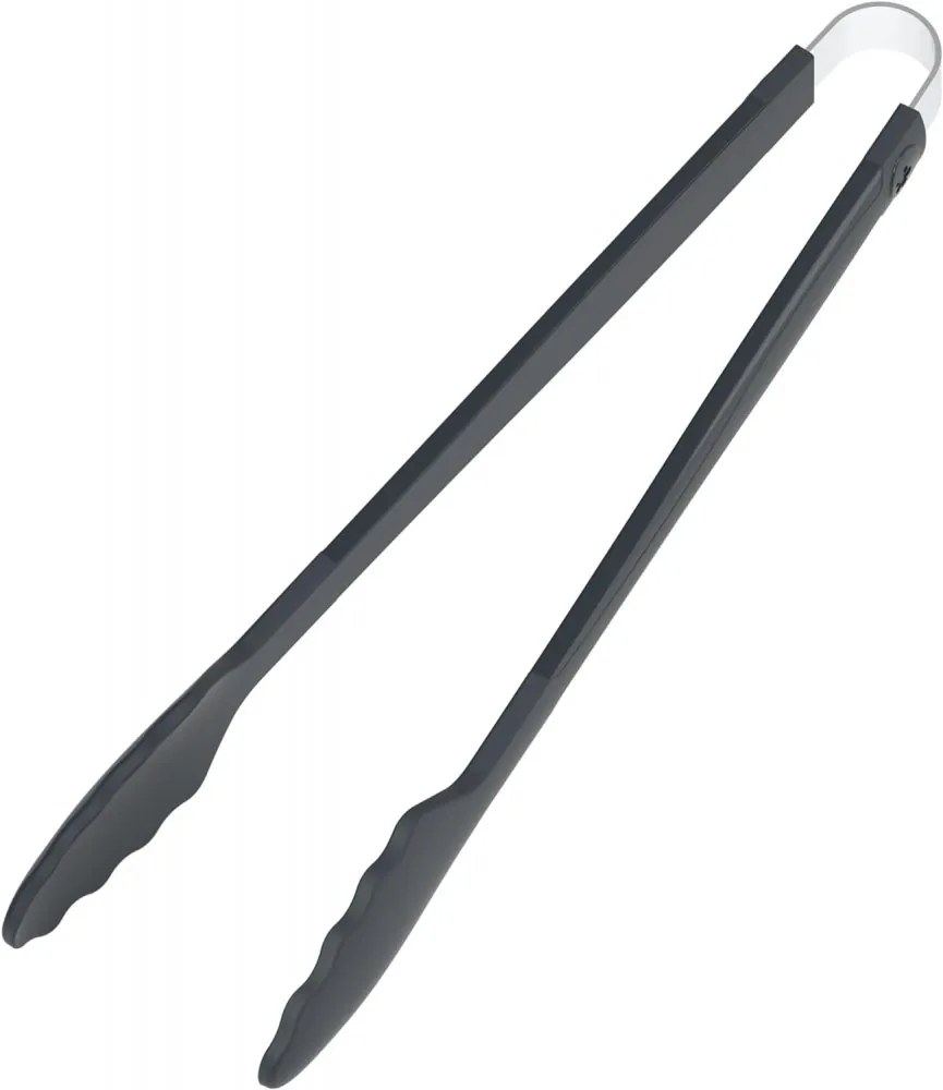 Szilikon konyhai csipesz fekete 33 cm