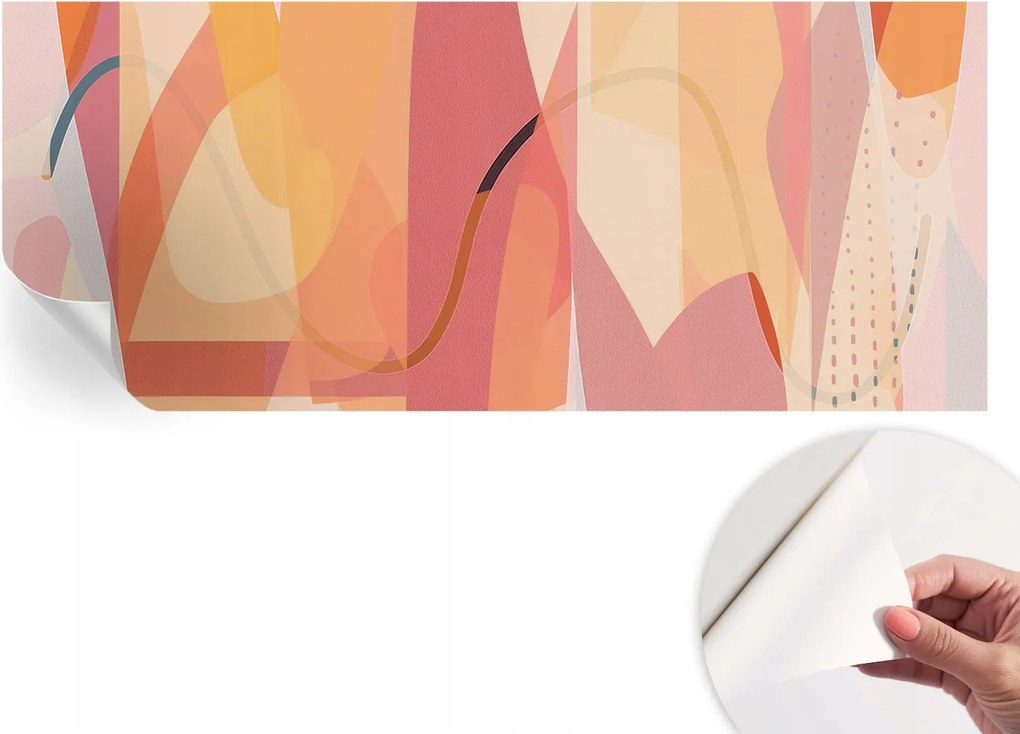 Matt öntapadós fotótapéta Falra Színes absztrakt 250x104 cm